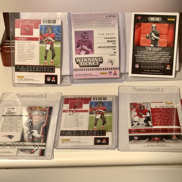 2021 Panini Tom Brady & Buccaneers Card Lot, 11 Cards, Illusion & Contenders - Picture 8 of 16